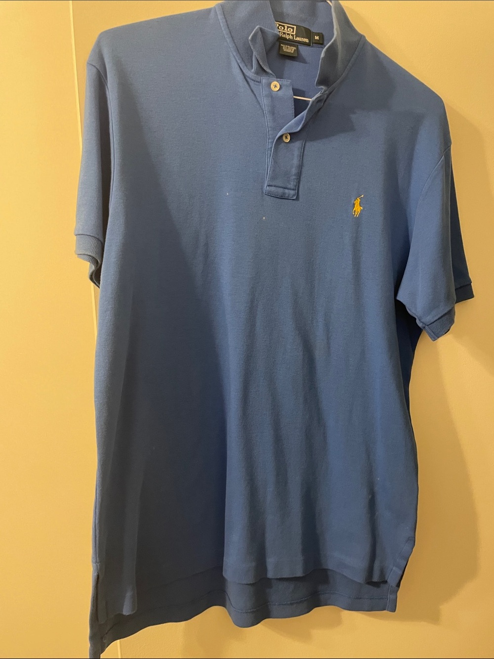 Polo by Ralph Lauren Light Blue Short-Sleeve Polo with Yellow Pony